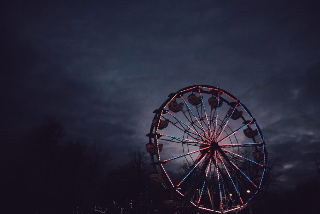 selective focus photo of ferris wheel